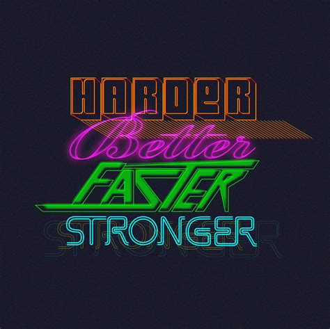 testo harder better faster stronger|harder better faster stronger.